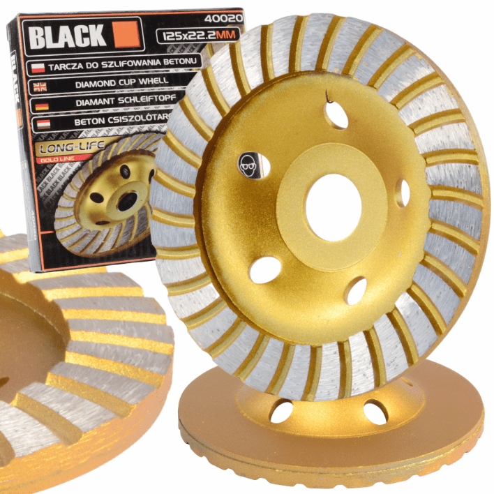 Teemant turbo betoonilihvtketas 125 mm, BLACK - Ostuklikk